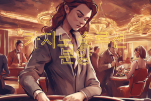 여성이 카지노룰렛 테이블에 있는 배경에 글씨로 카지노 솔루션 분양 글이 적혀있다. 카지노-솔루션-분양